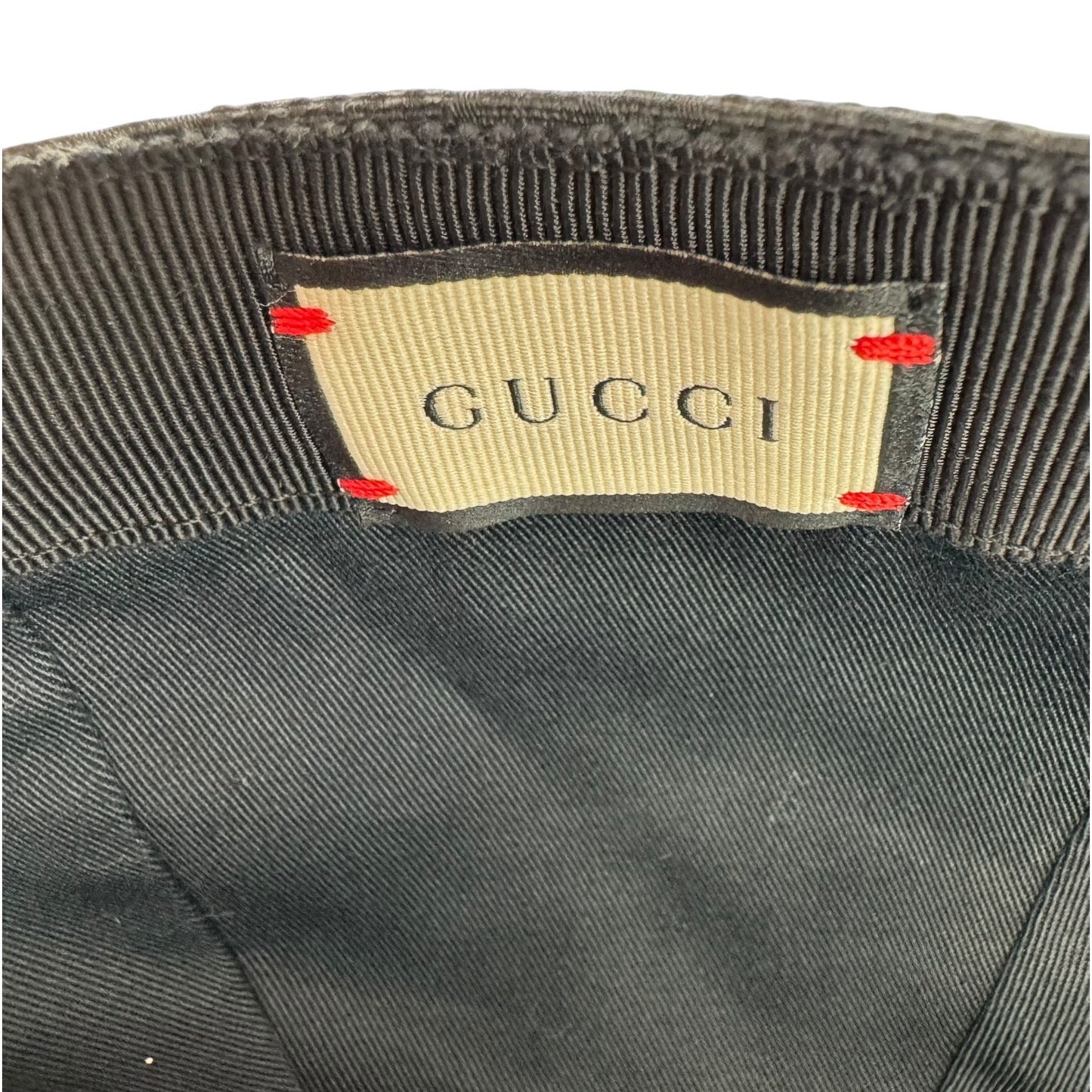 Gucci Sherry Line Black Monogram Baseball Cap