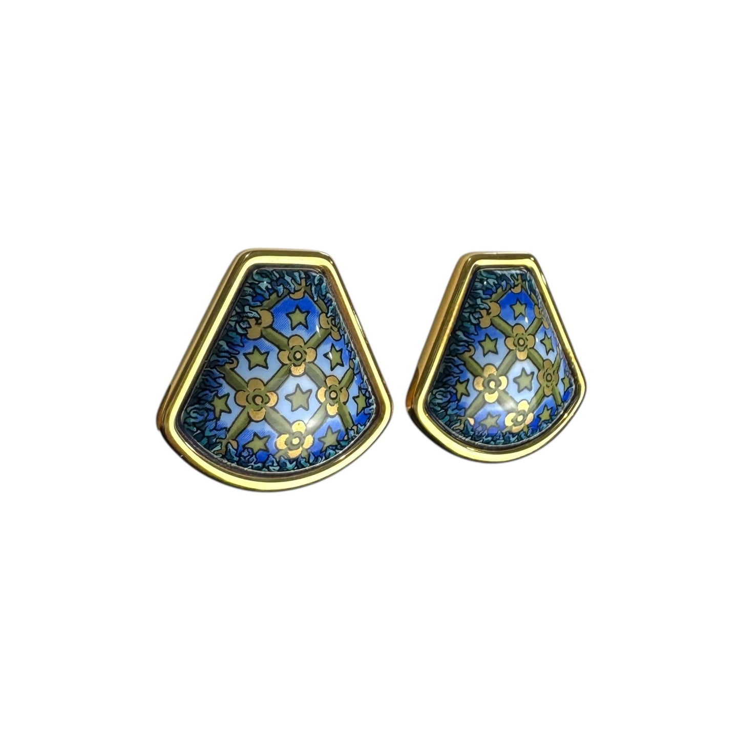 Hermes Vintage Enamel Earrings