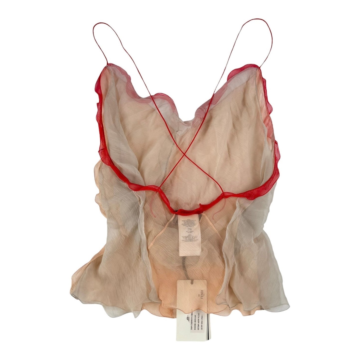 Fendi Silk Sheer Tanktop