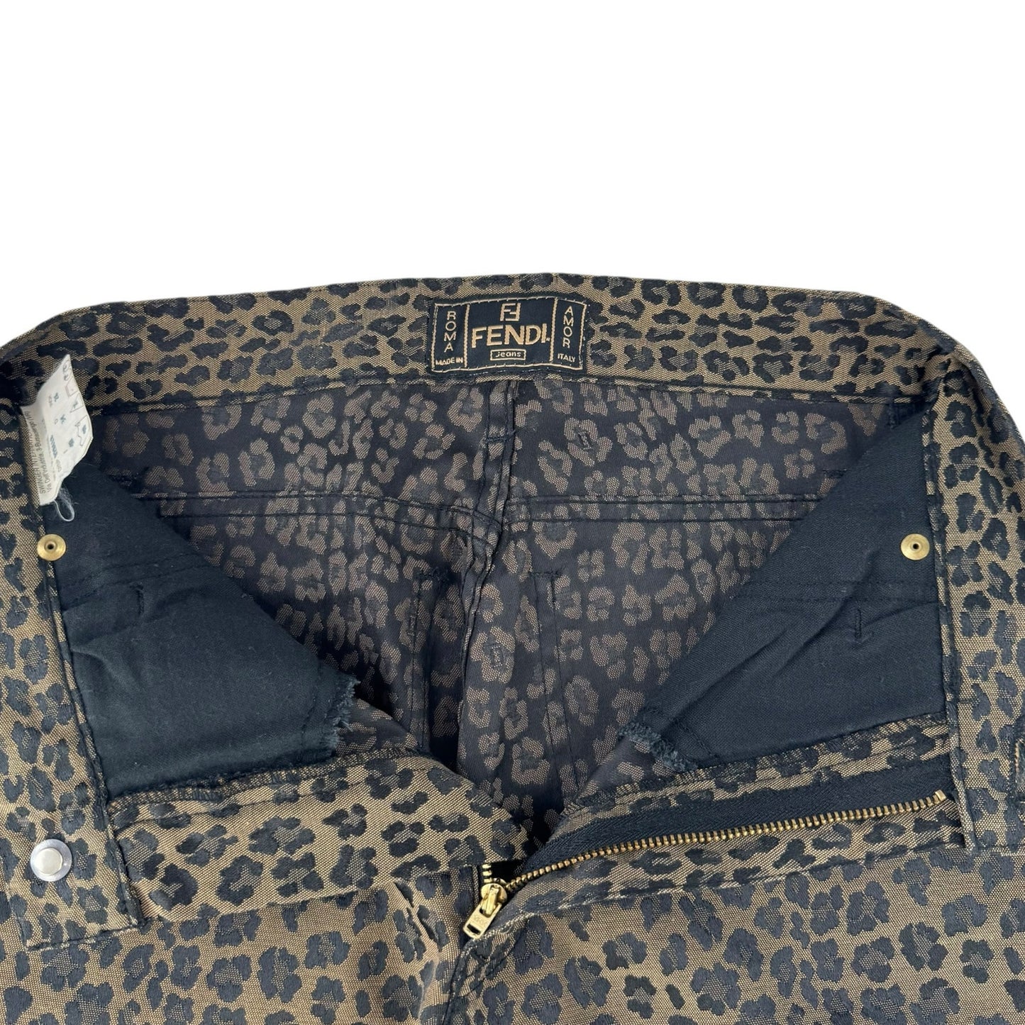 Fendi Vintage Leopard Print Pant
