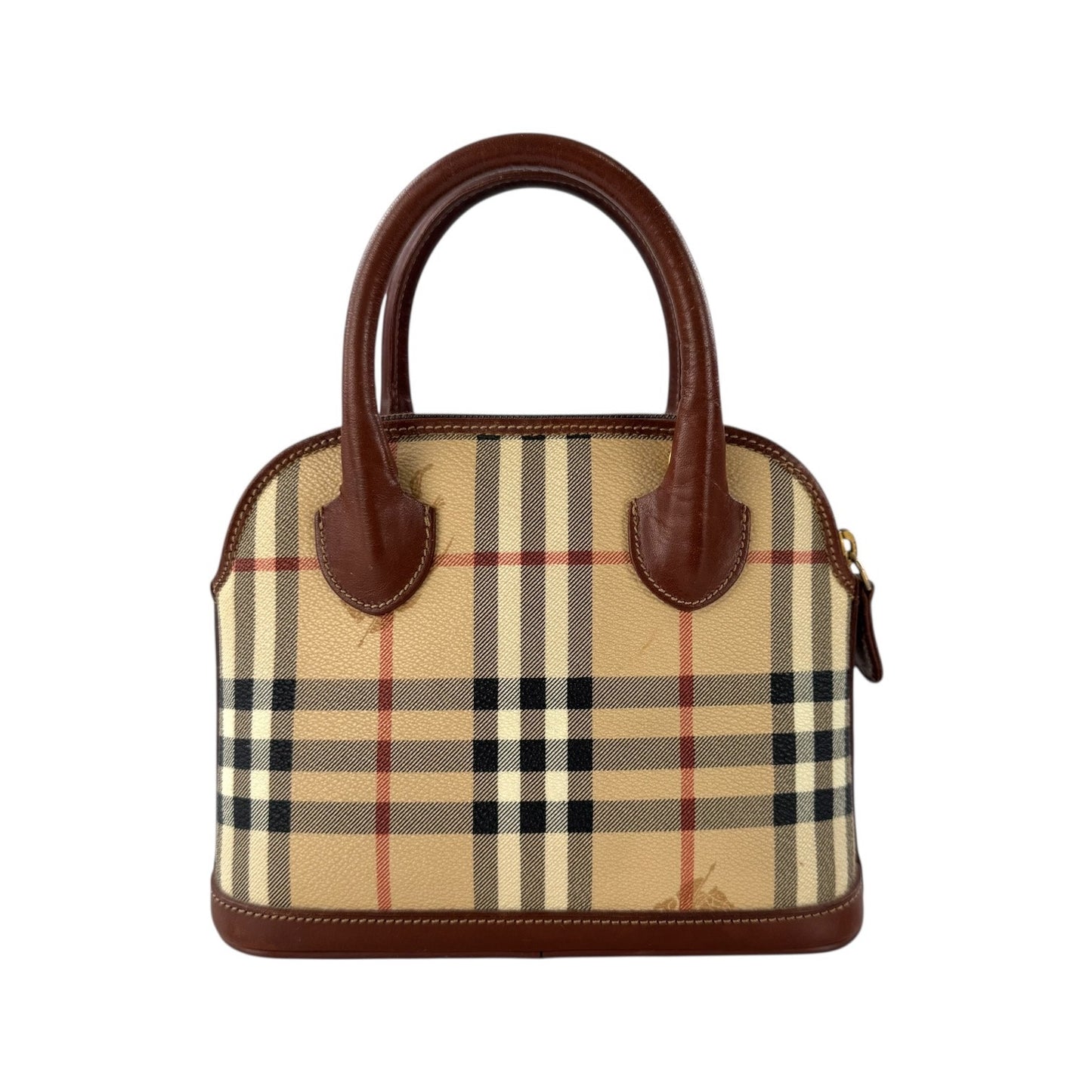 Burberry Nova Check Shadow Mini Dome Handbag