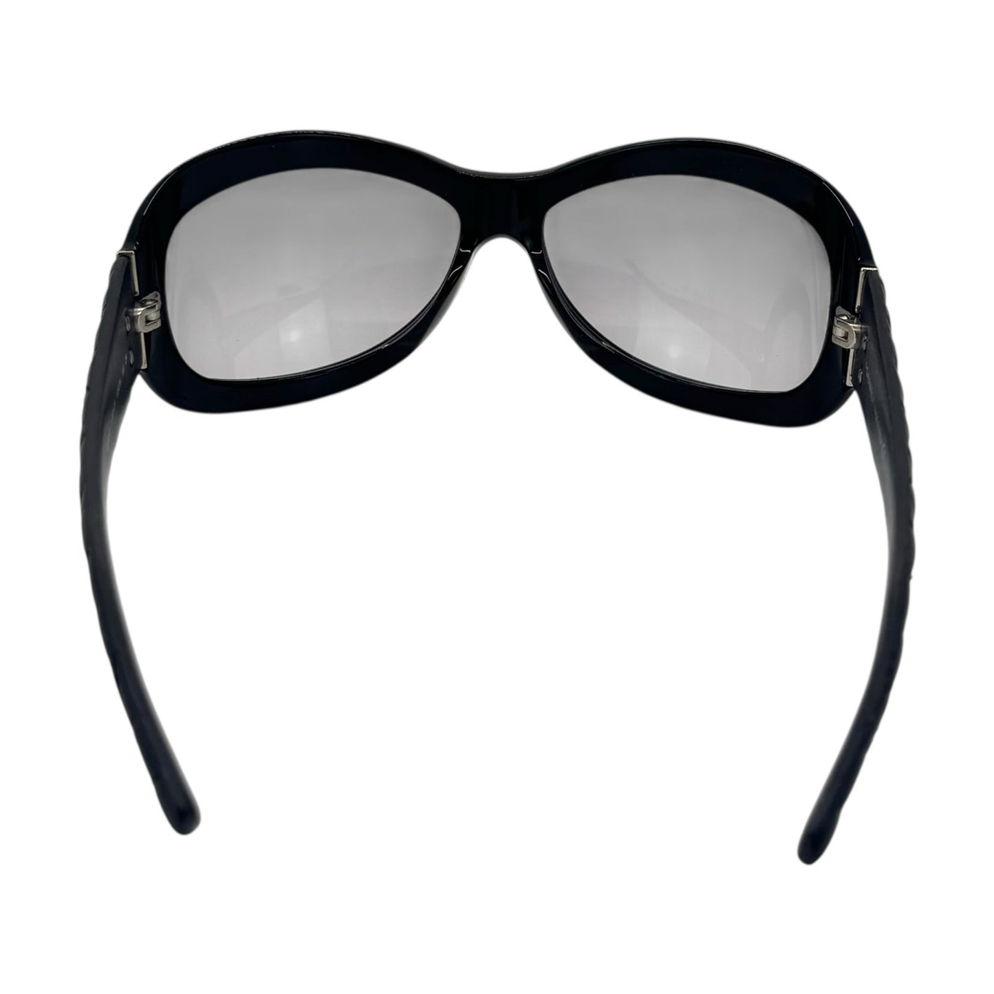 Chanel CC Leather Matelassé Sunglasses