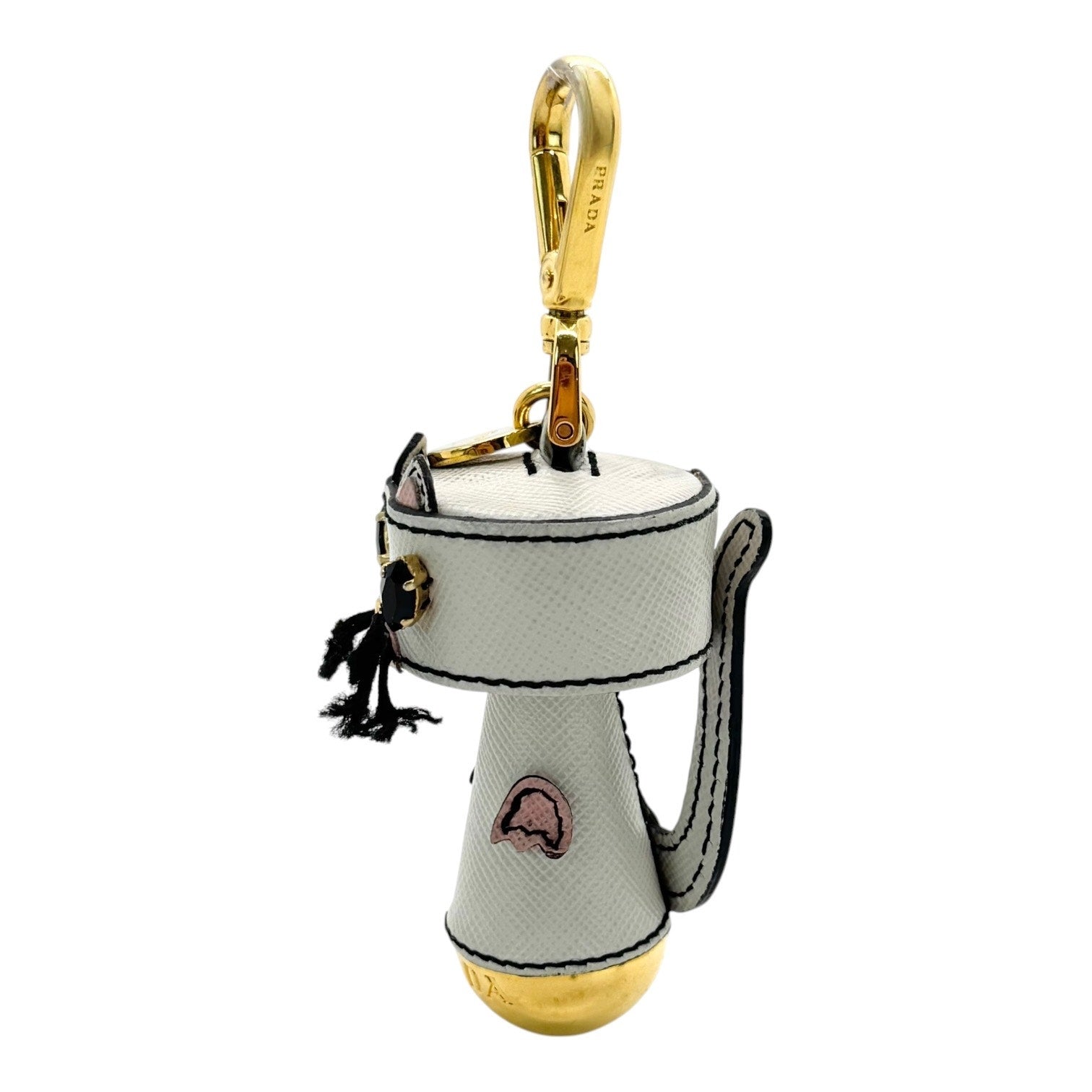 Prada Saffiano Leather Cat Bag Charm