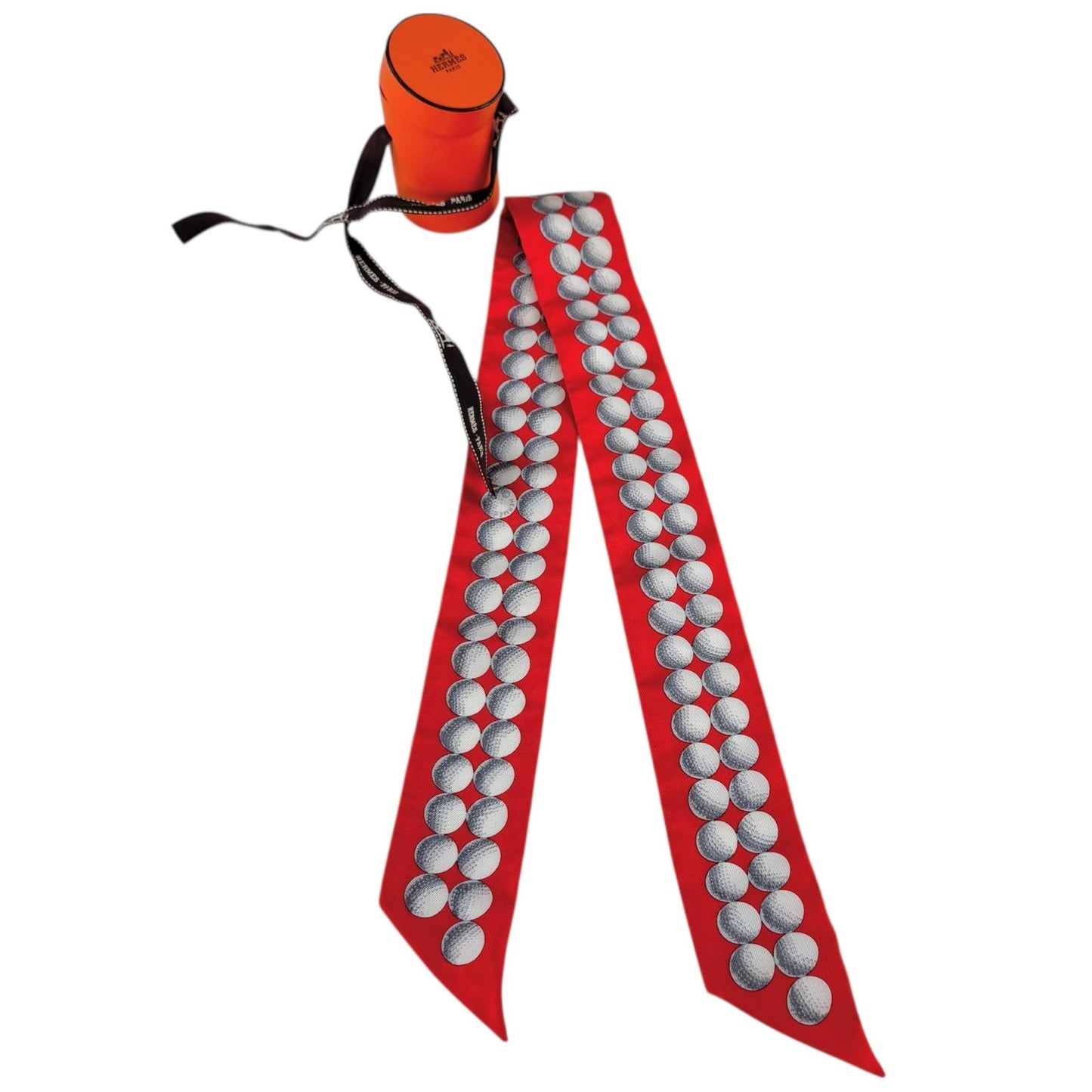 Hermes Golf Ball Silk Twilly