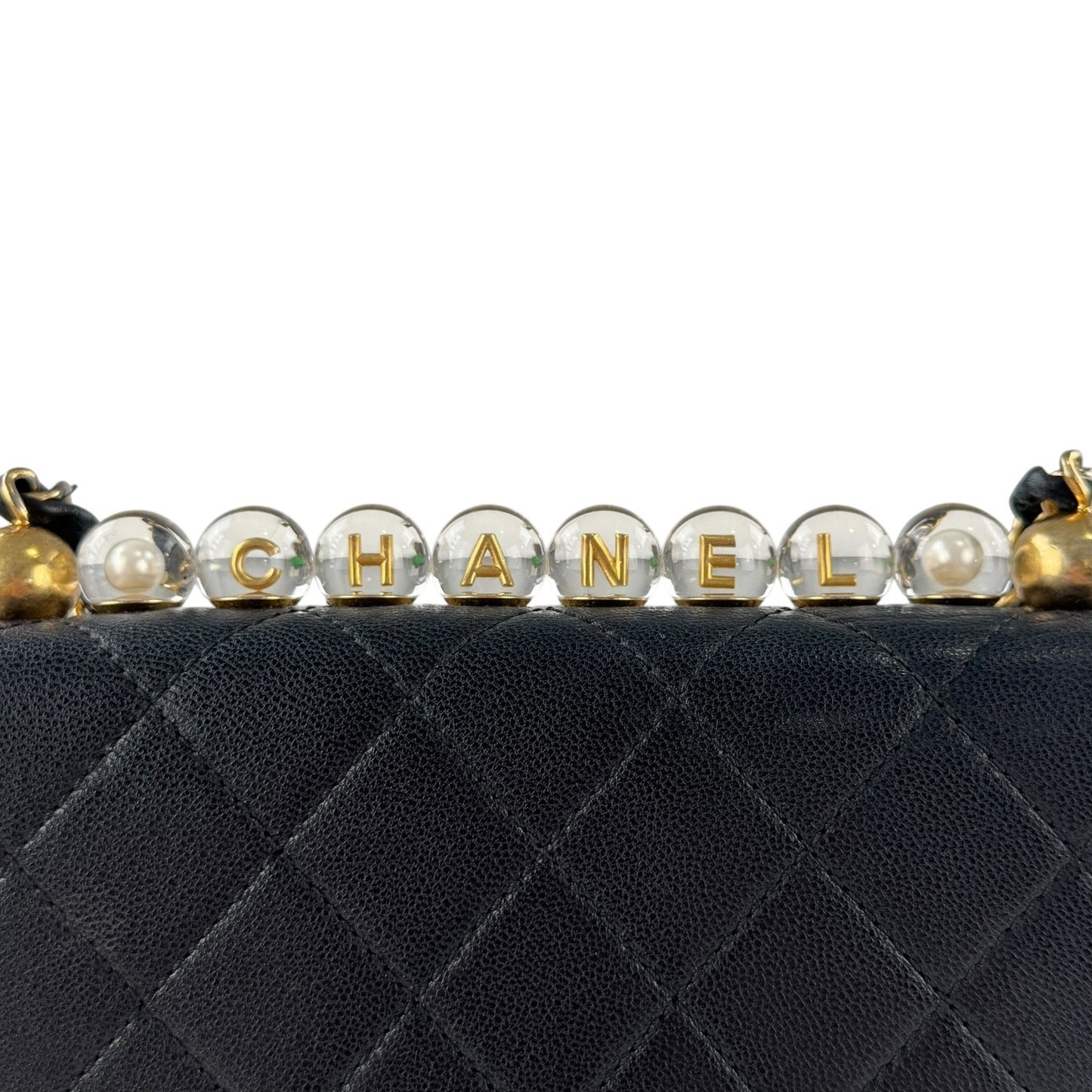 Chanel Chic Faux Pearl Mattelasse Flap Bag