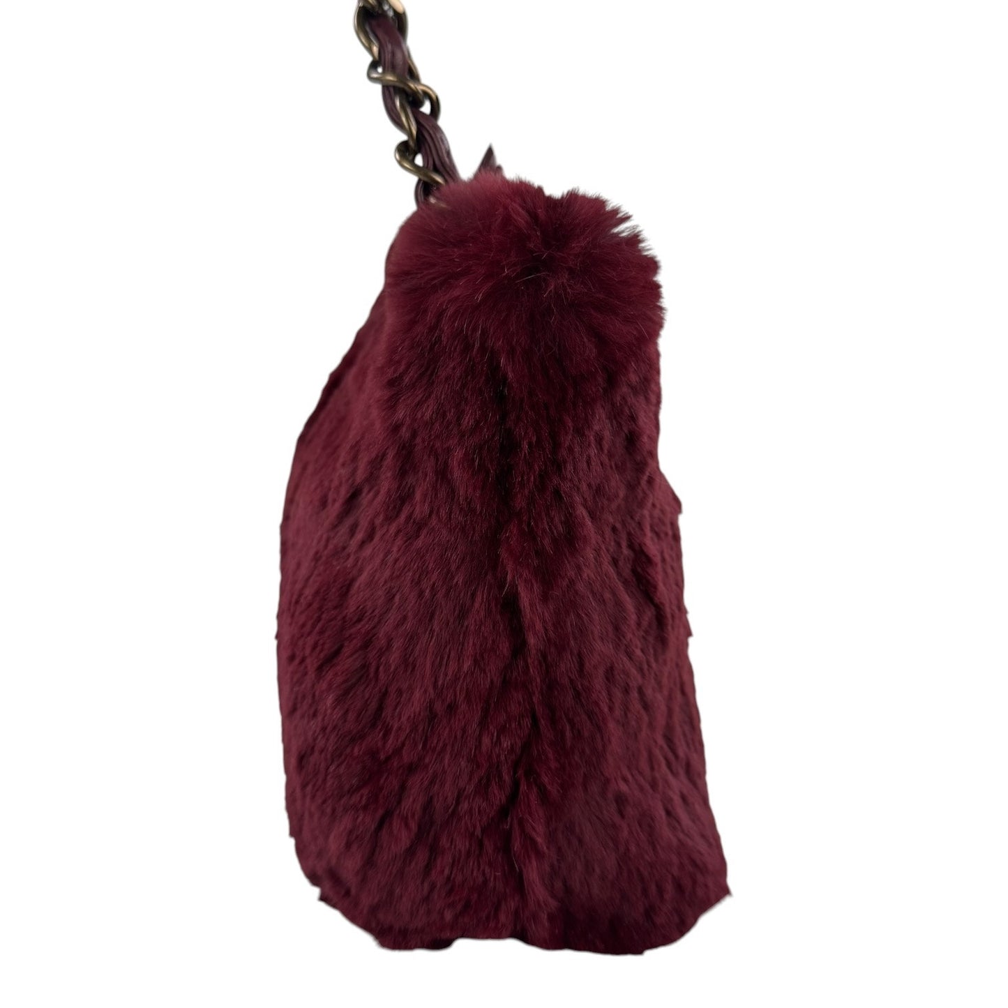 Chanel Vintage Rabbit Fur Shoulder Bag
