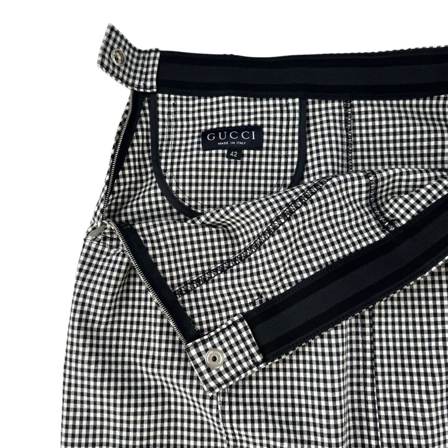 Gucci Vintage Gingham Skirt