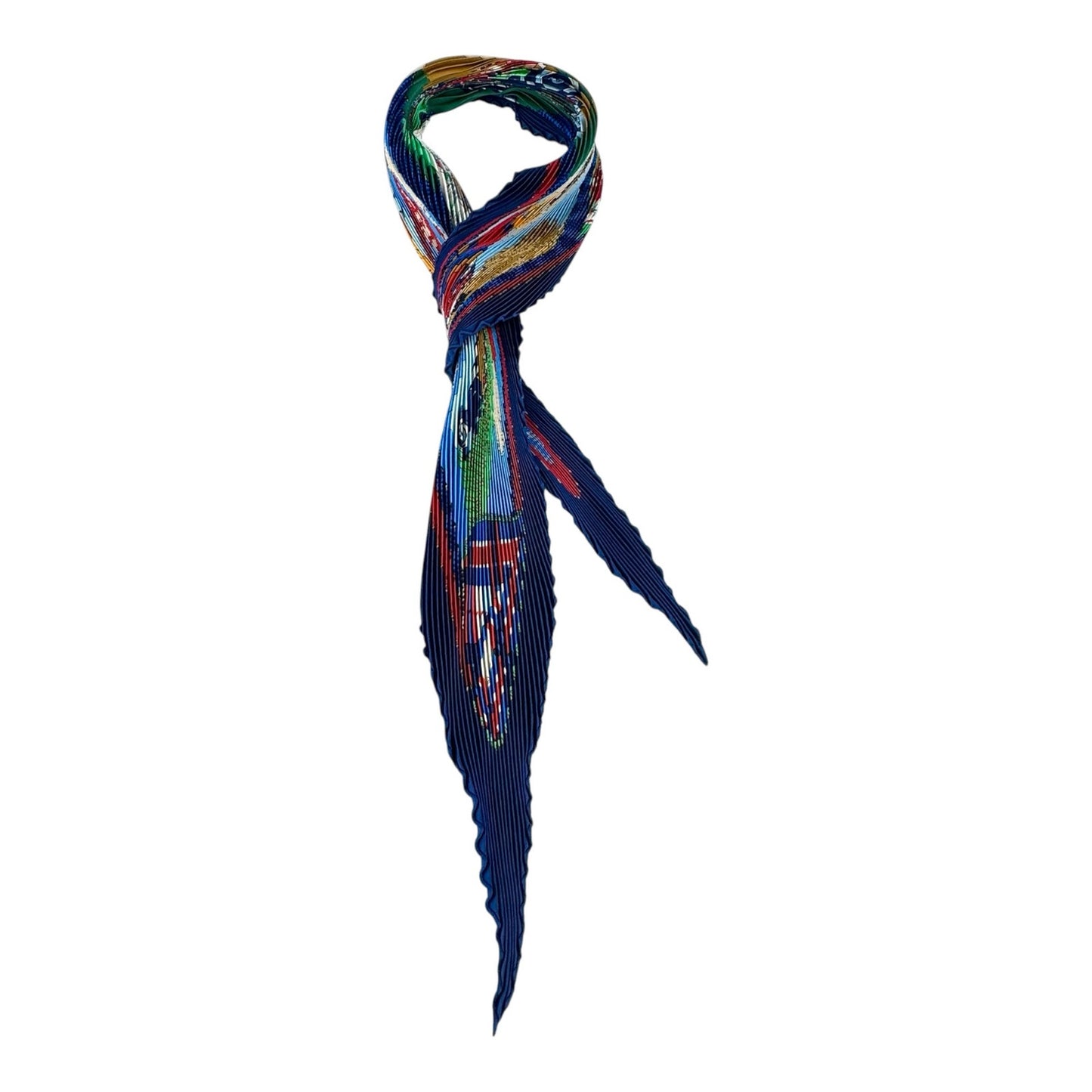 Hermès Vintage Le Carré Plissé Silk Scarf
