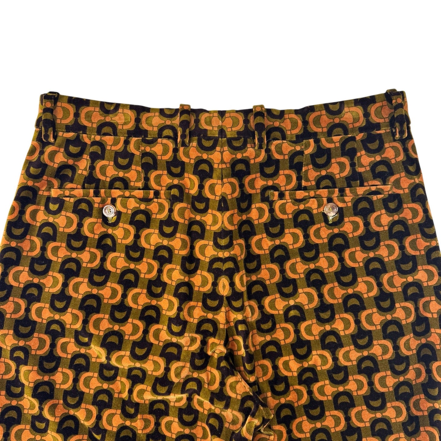 Gucci Horsebit Velvet Flared Pants
