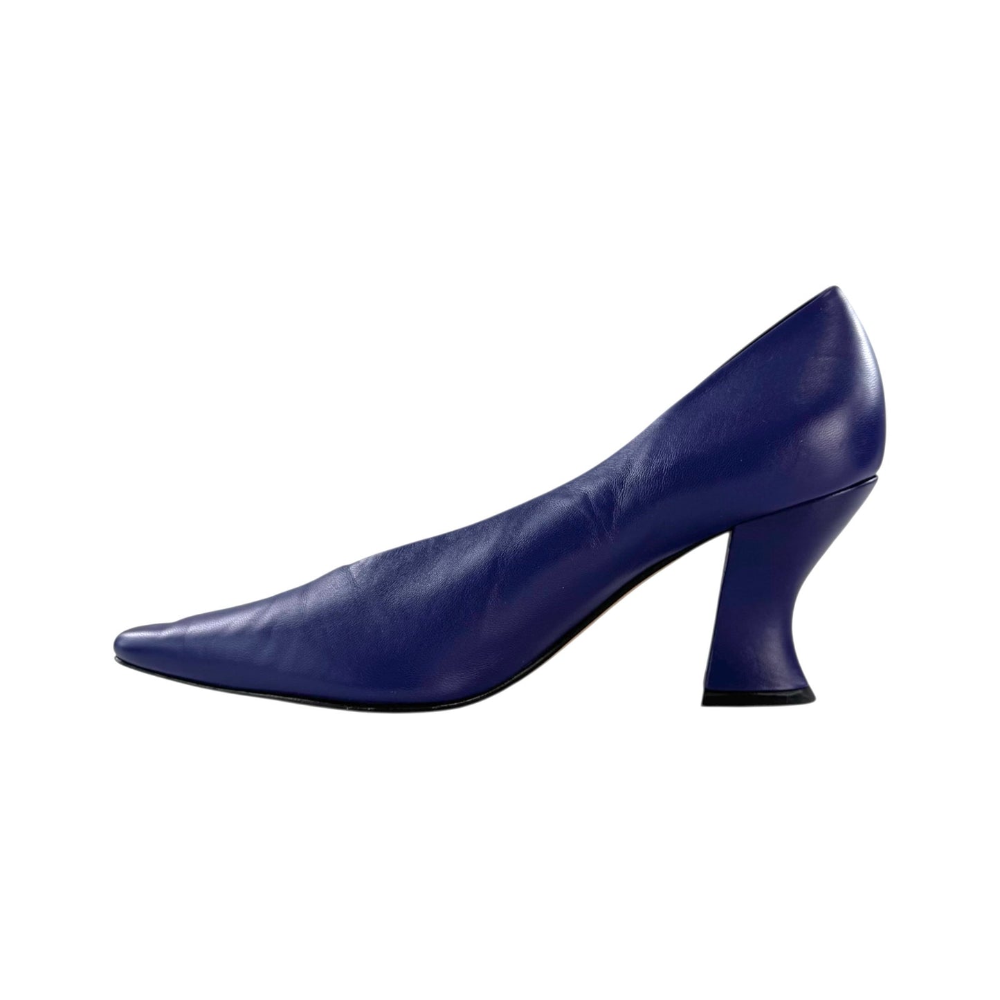 Bottega Veneta Purple Leather Almond Pumps