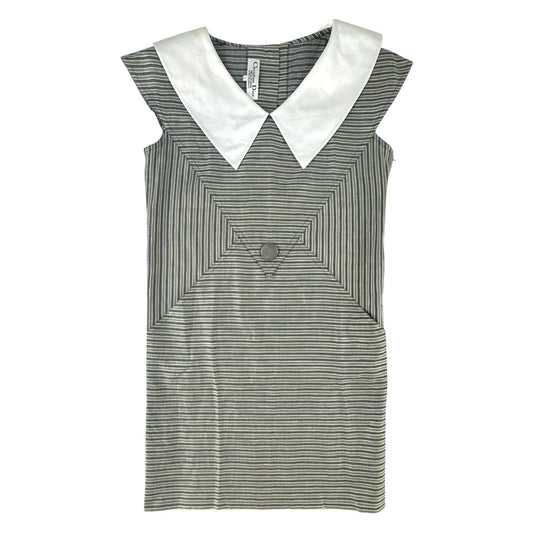 Dior Vintage Striped Collar Dress