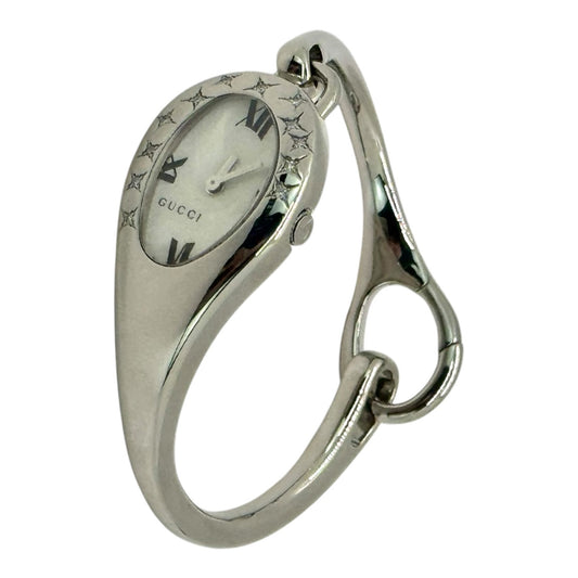 Gucci Horsebit Diamond Star Bangle Watch