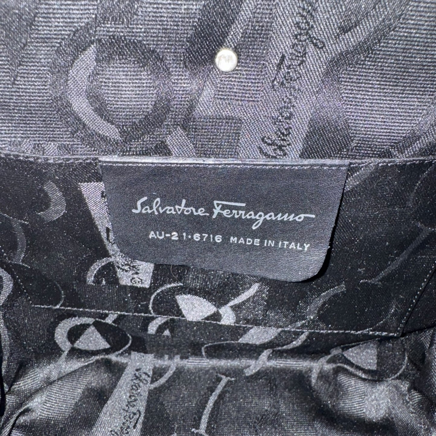 Ferragamo Metal Top Handle Bag