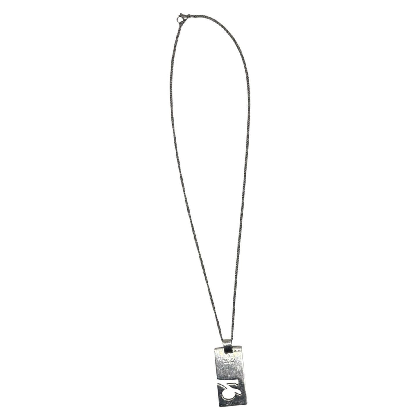 Gucci Capricorn Sterling Silver Plate Necklace