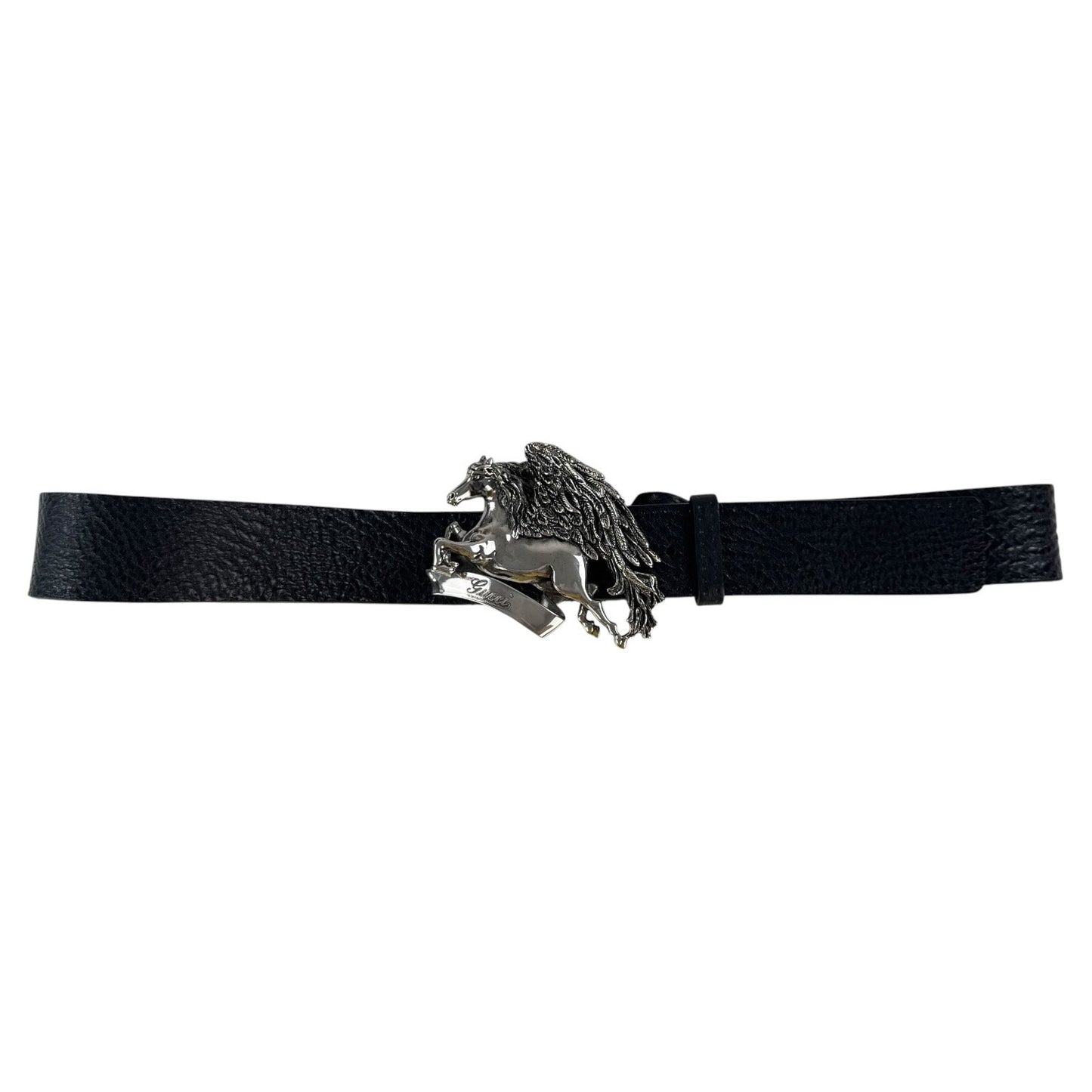 Gucci Pegasus Leather Belt