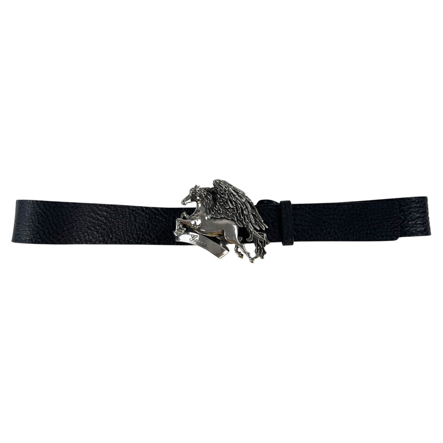 Gucci Pegasus Leather Belt