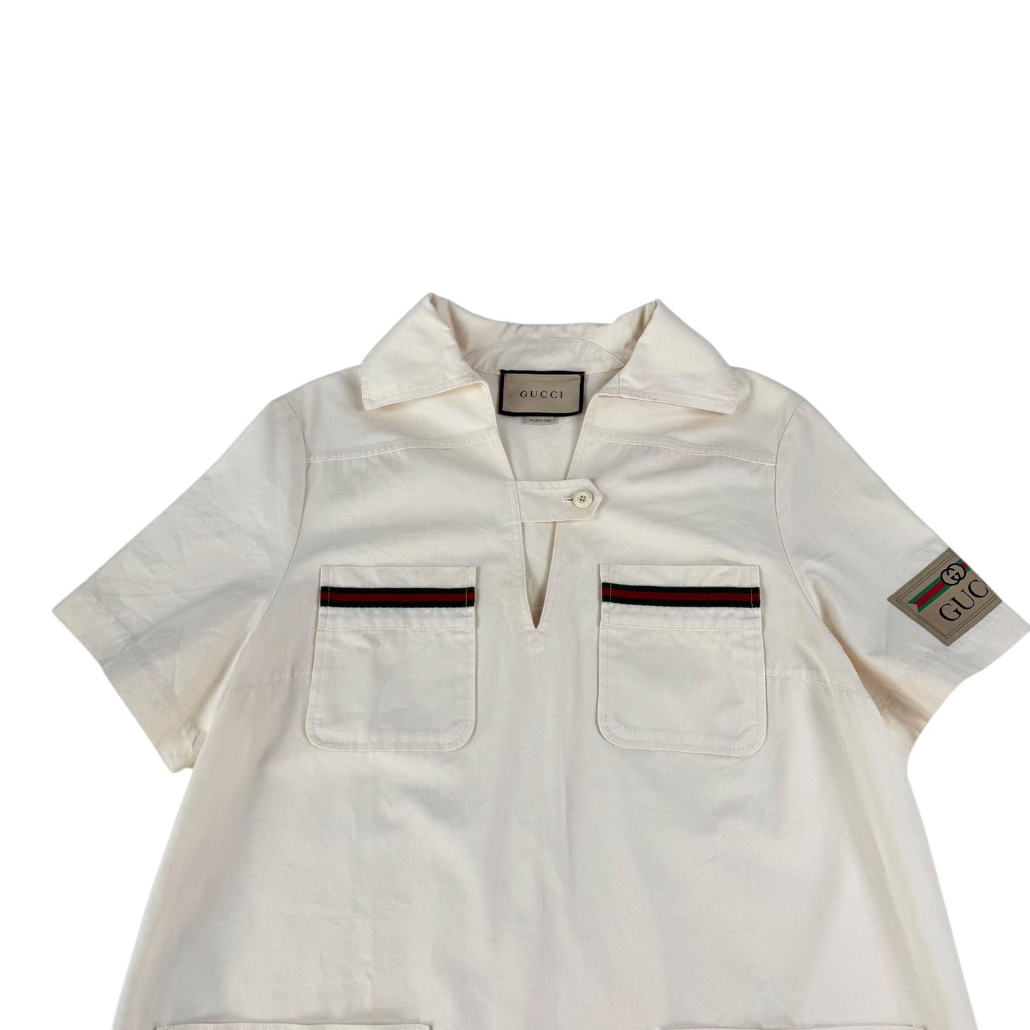 Gucci Sherry Line Short Sleeve Dress