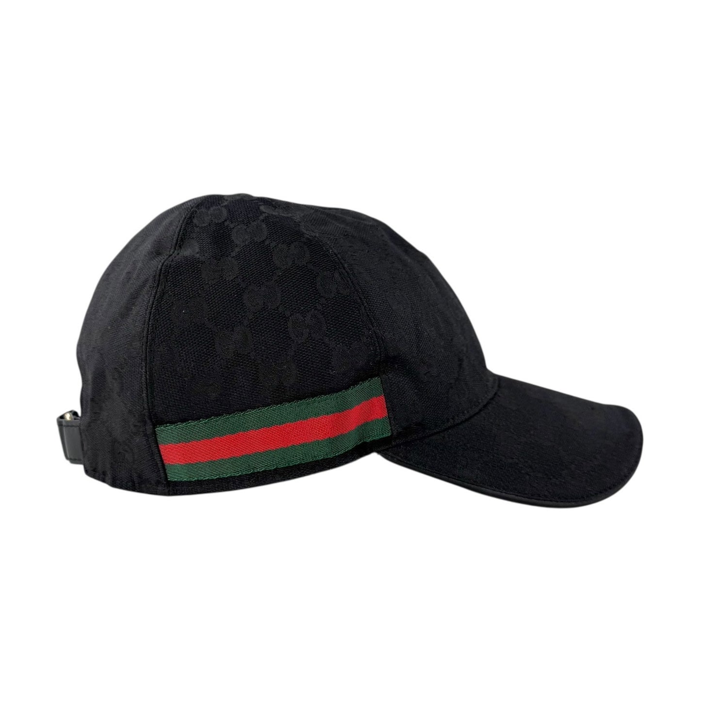 Gucci Sherry Line Black Monogram Baseball Cap