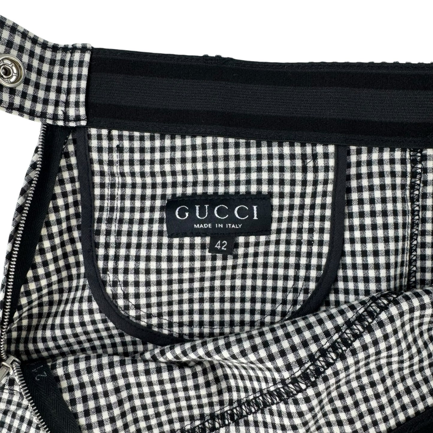 Gucci Vintage Gingham Skirt