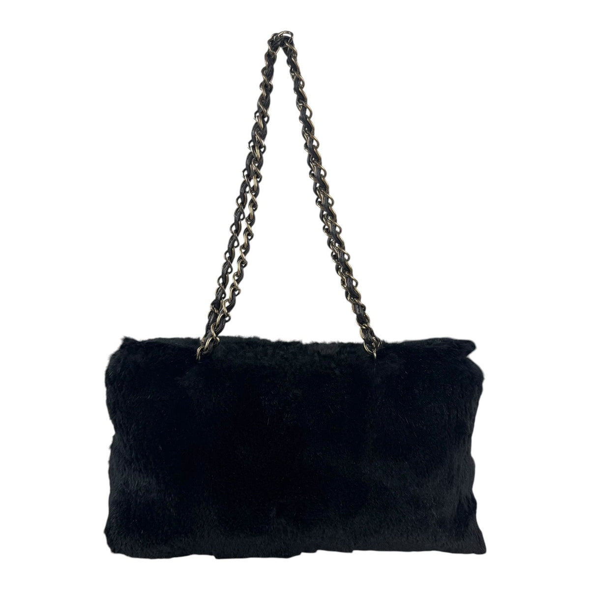Chanel Vintage Rabbit Fur Shoulder Bag