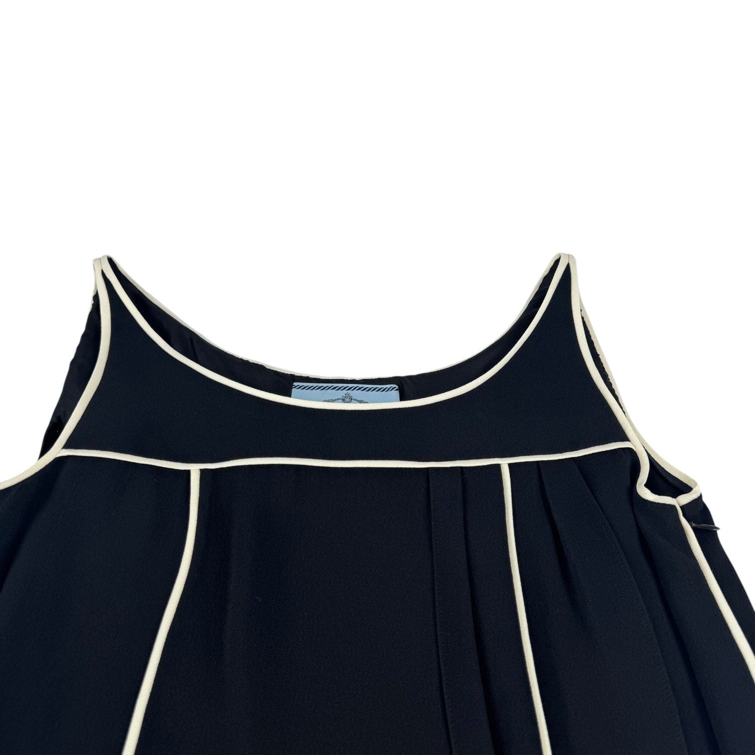 Prada Crepe Piping Dress