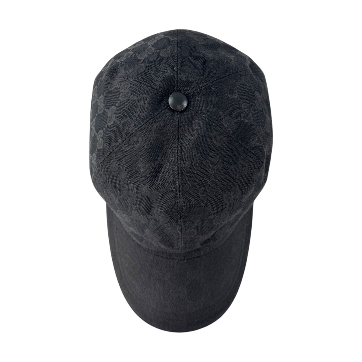 Gucci Sherry Line Black Monogram Baseball Cap