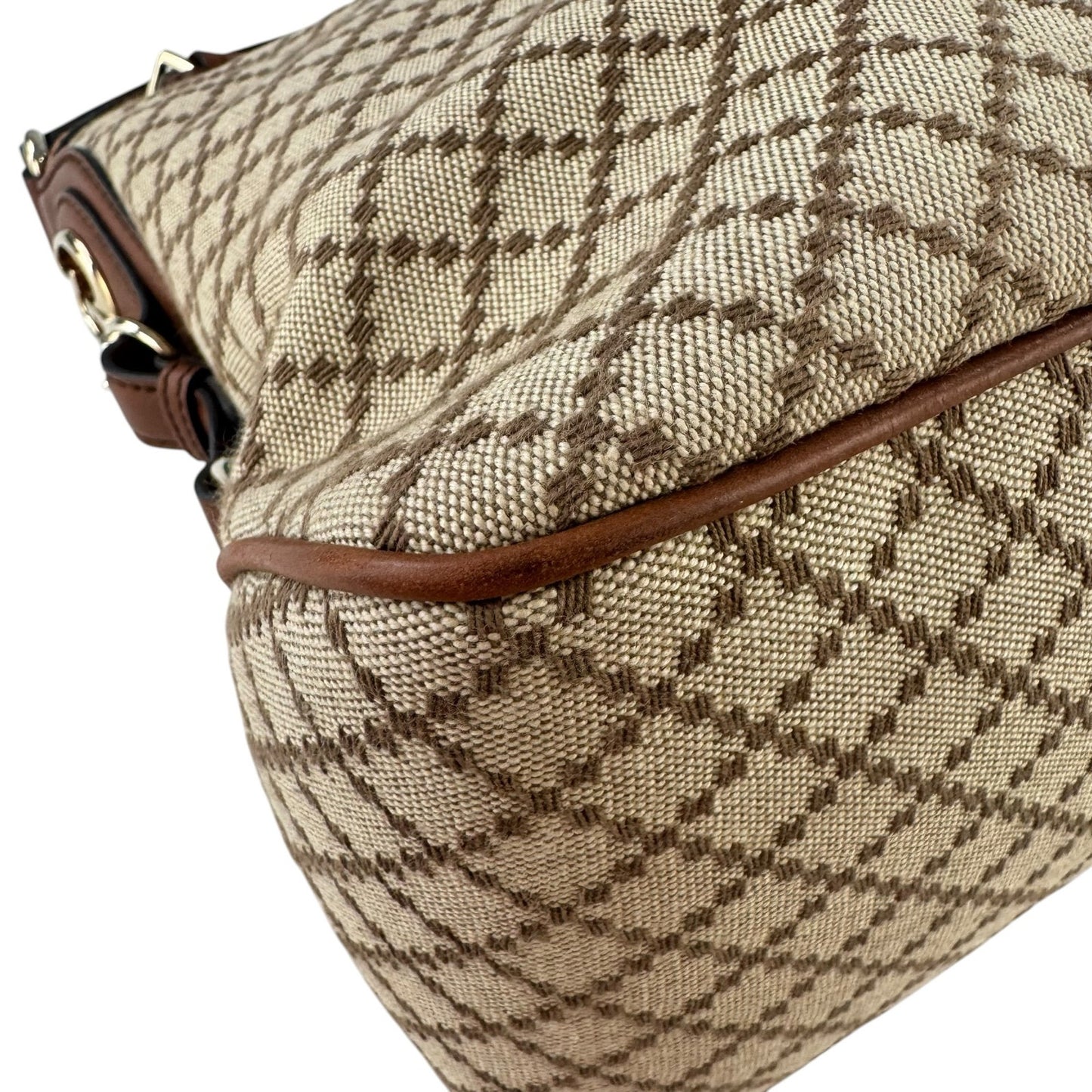 Gucci Diamante Leather Village Double G Hobo Bag
