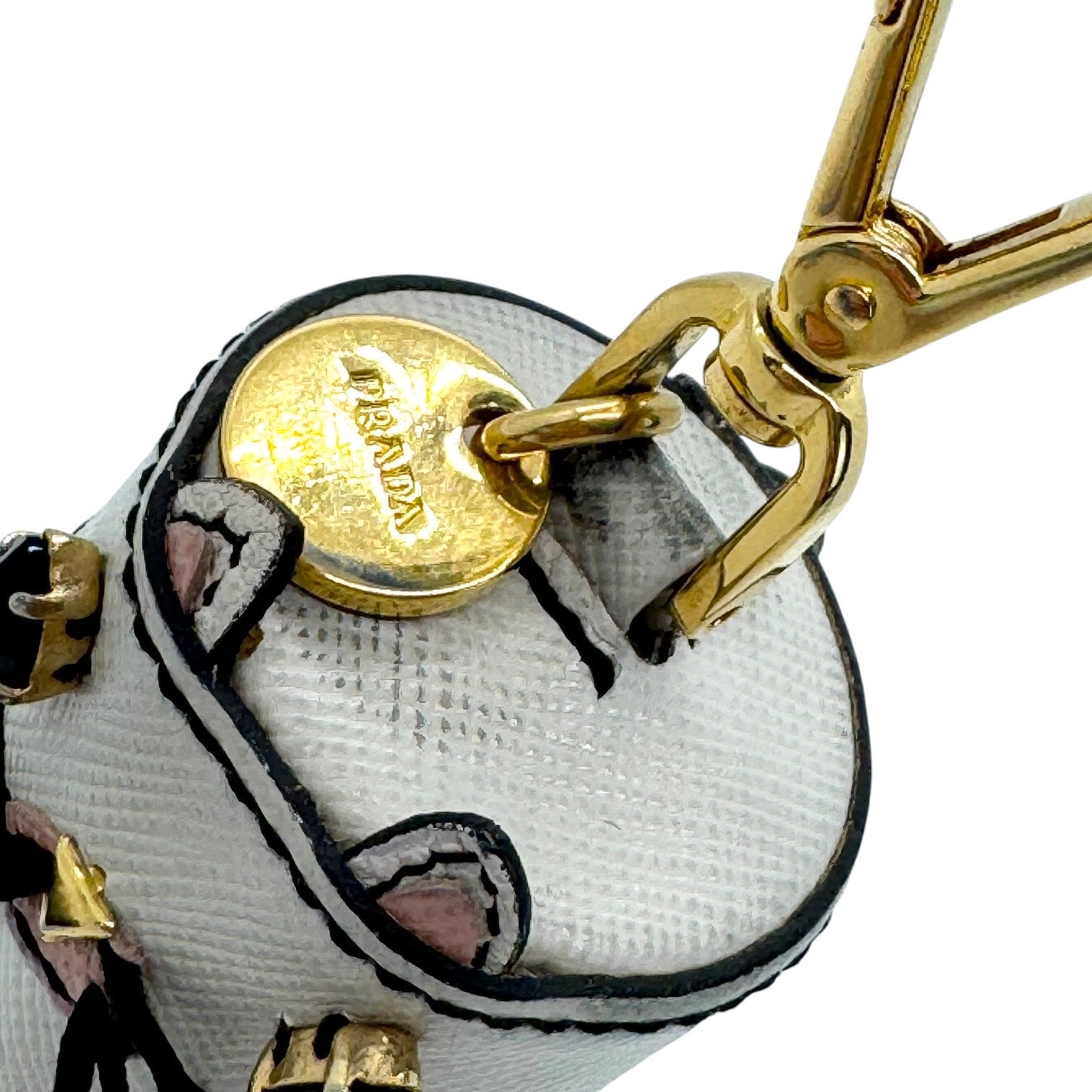 Prada Saffiano Leather Cat Bag Charm