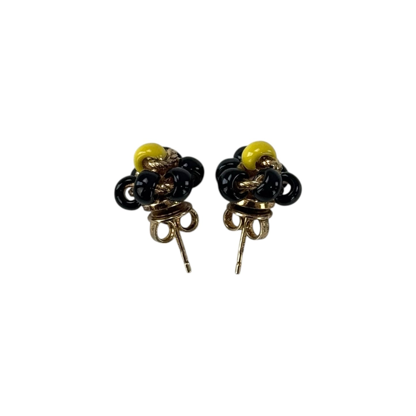 Bottega Veneta Beaded Flower Earrings