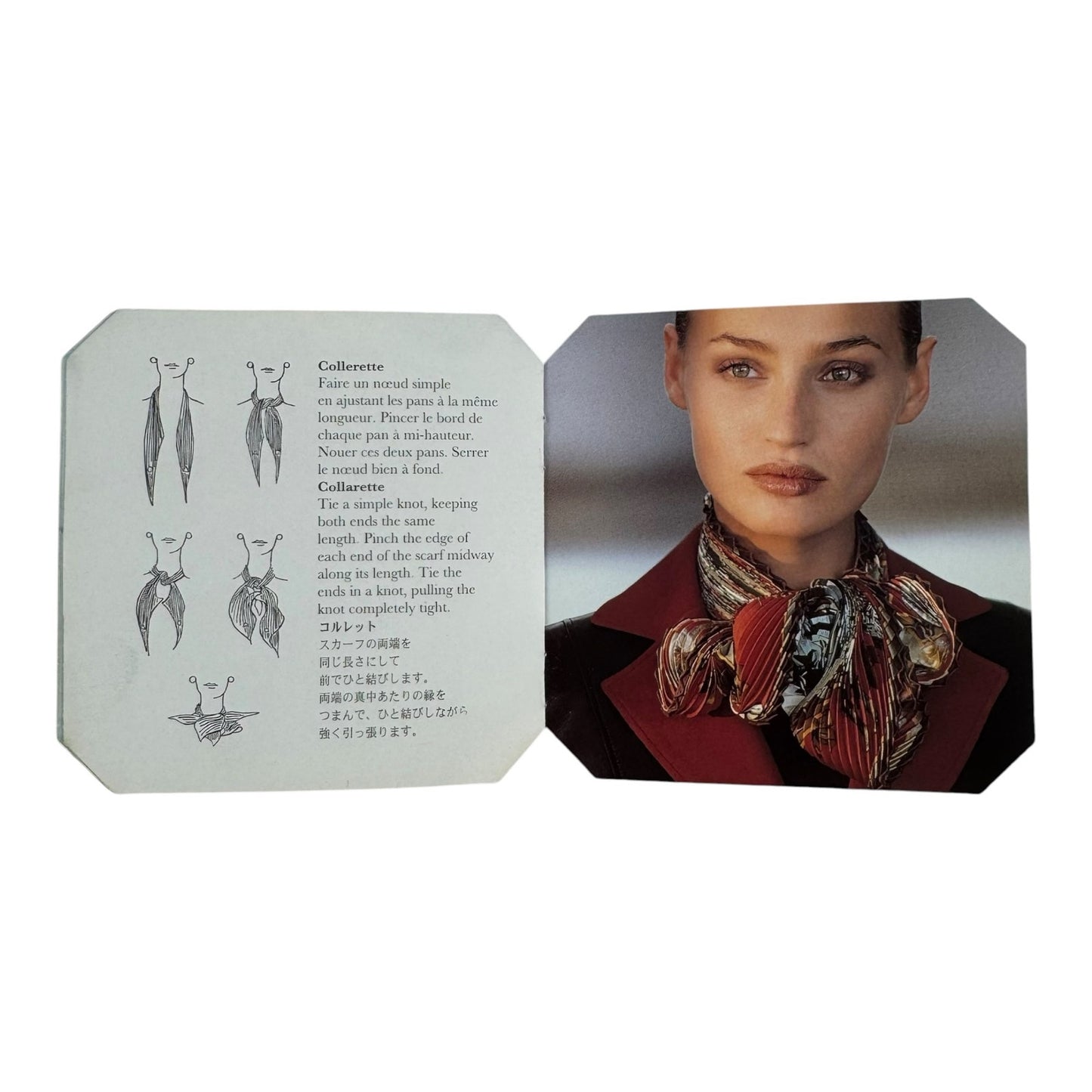 Hermès Vintage Le Carré Plissé Silk Scarf