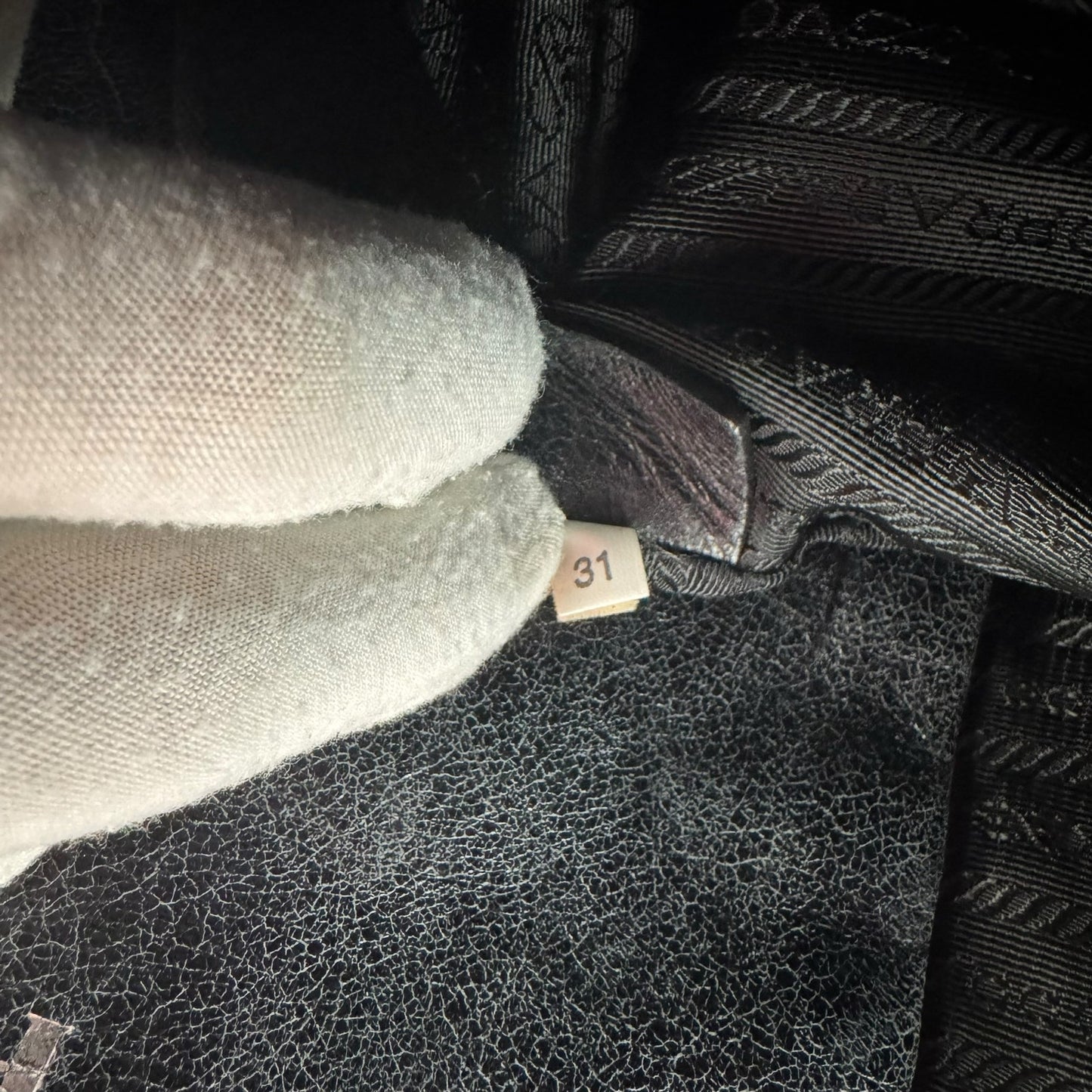 Prada Leather Skull Tote Bag