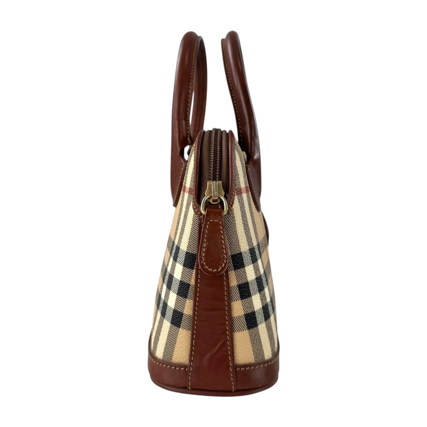 Burberry Nova Check Shadow Mini Dome Handbag