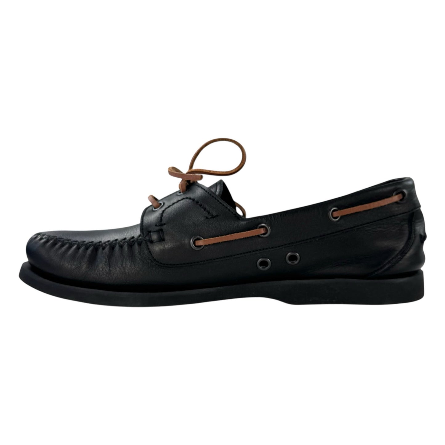 Bottega Veneta Leather Boat Shoes