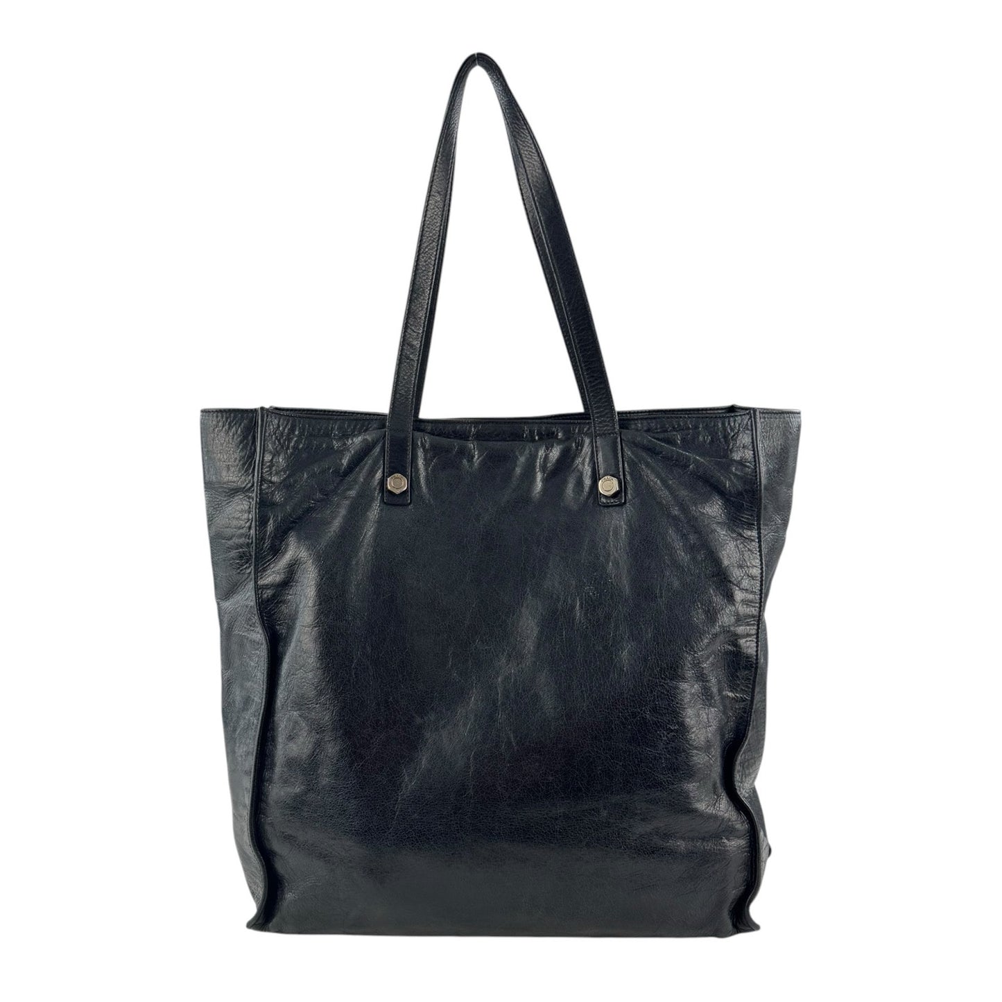 Prada Leather Skull Tote Bag