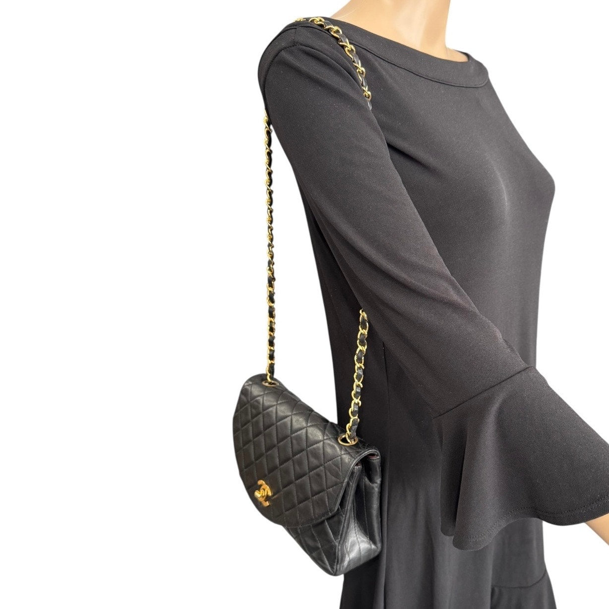 Chanel Vintage Round Flap Matelasse Shoulder Bag