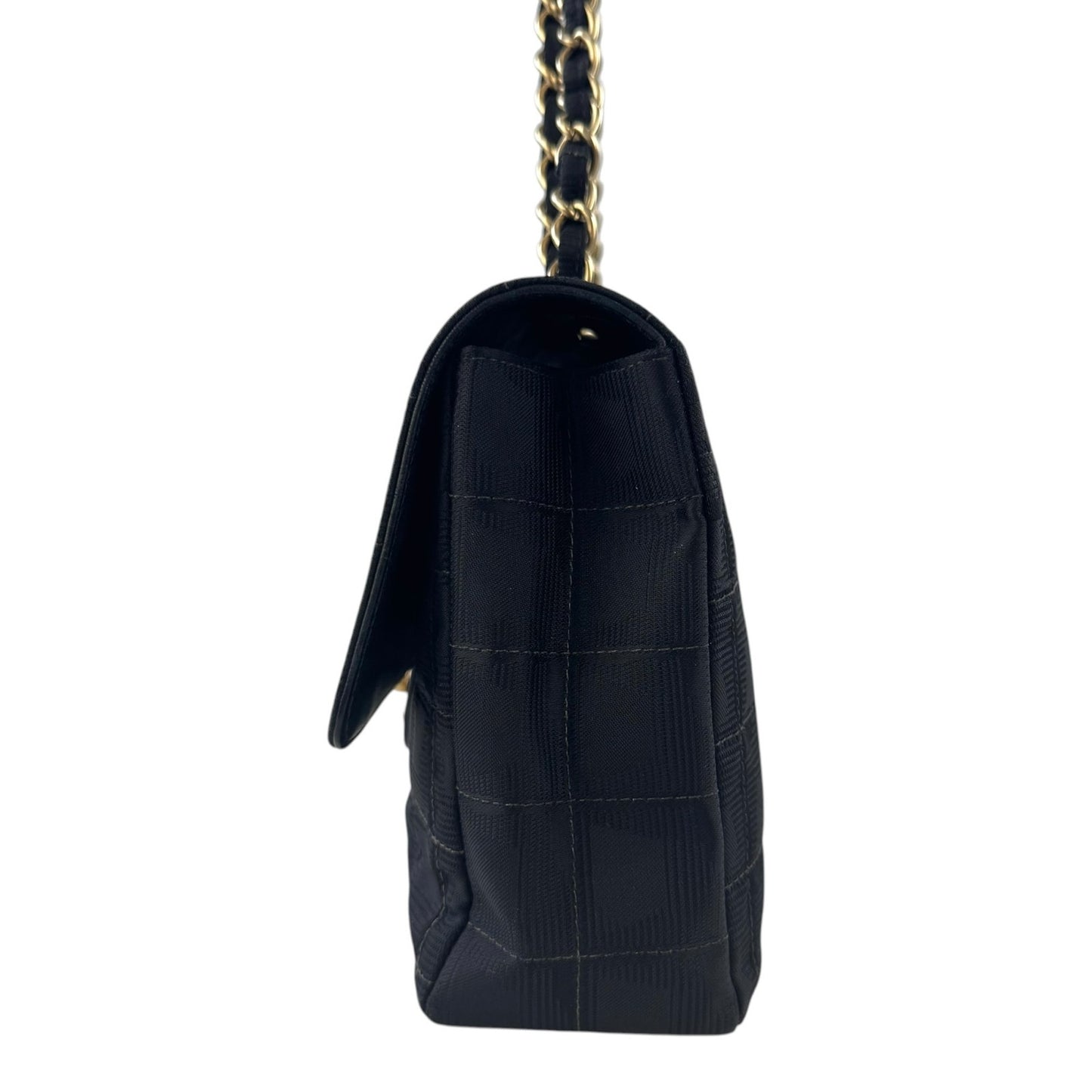 Chanel Vintage Travel Line Chocolate Bar Flap Bag