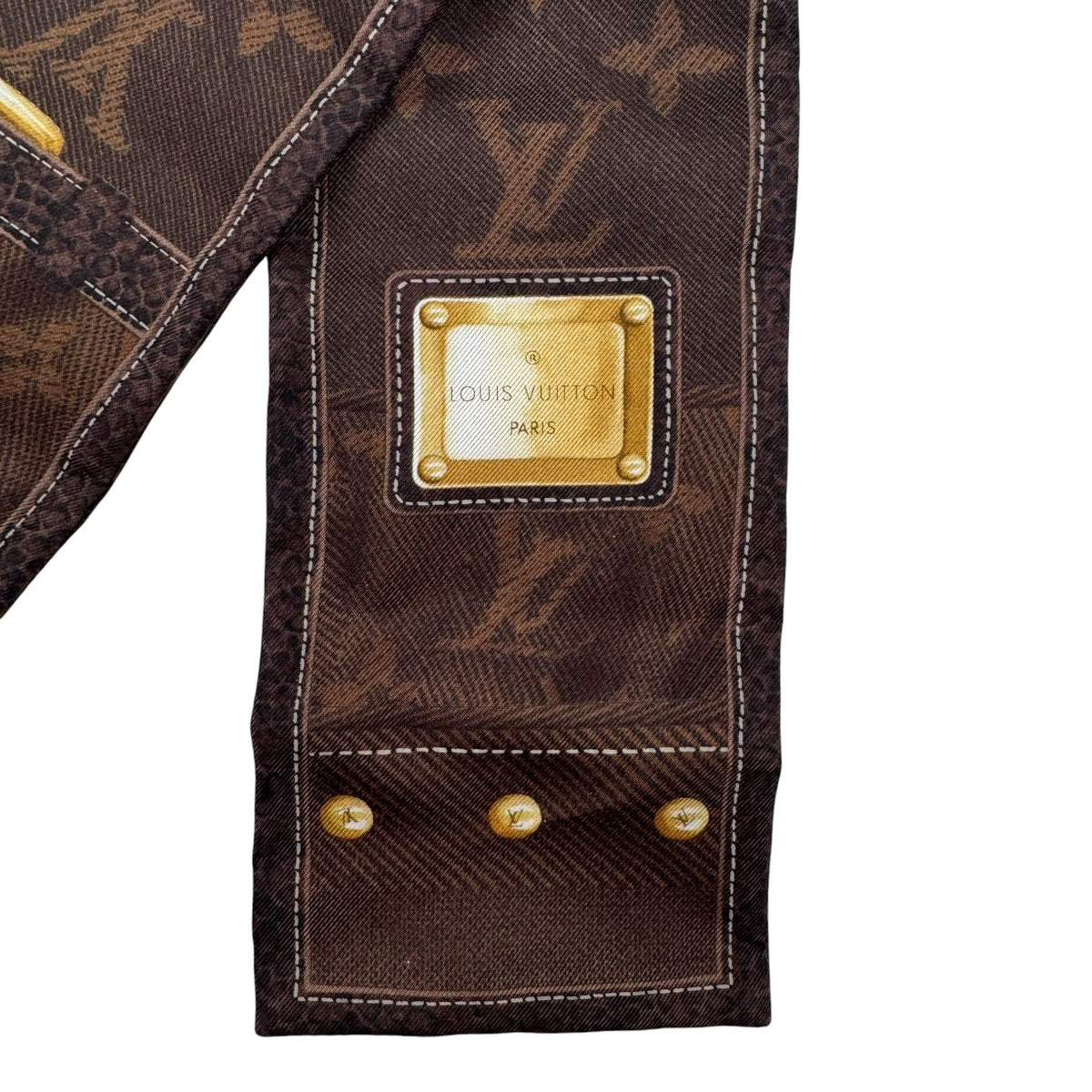 Louis Vuitton Monogram Silk Twilly