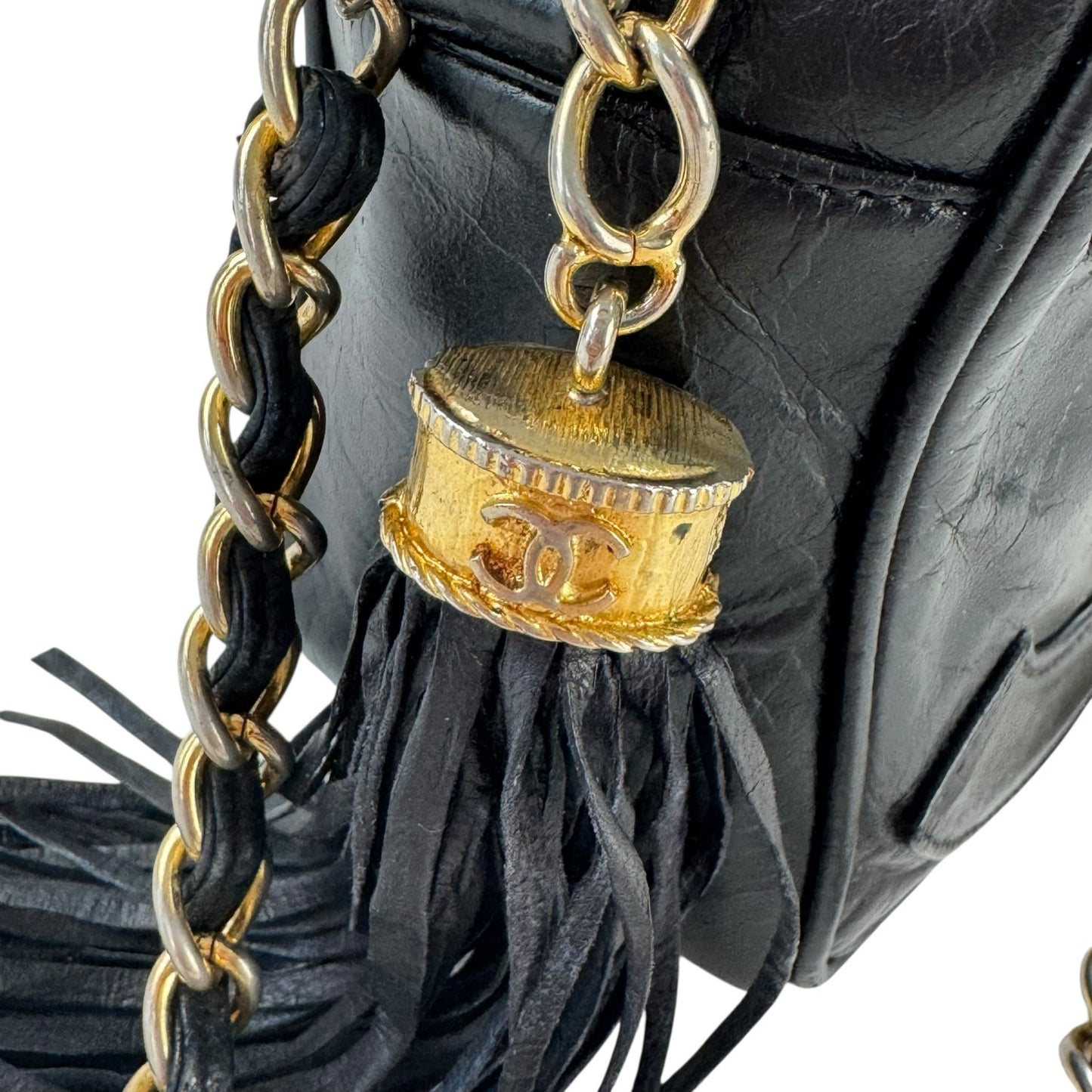 Chanel Vintage Chain and Tassel Camera Bag