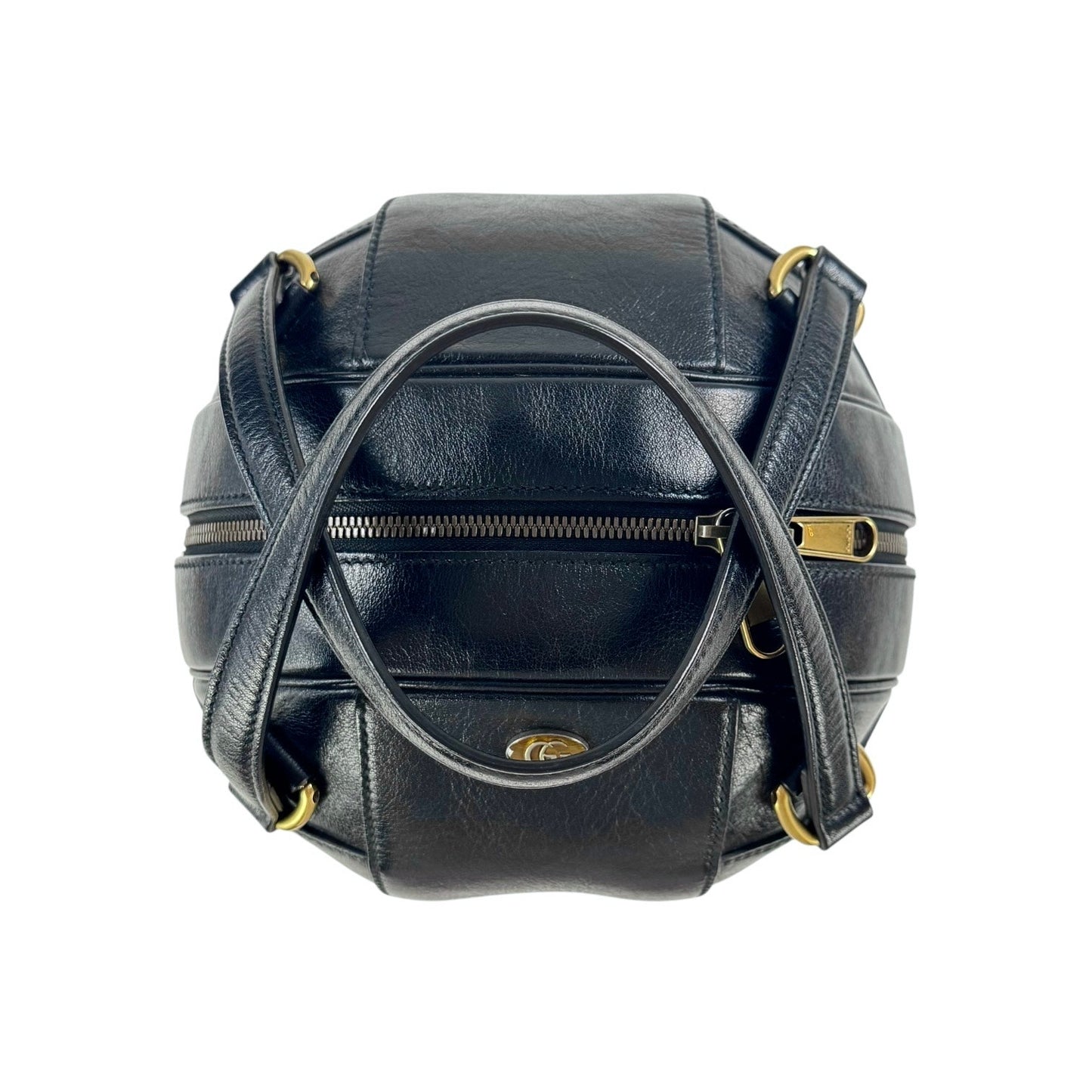 Gucci Leather Basketball Handbag