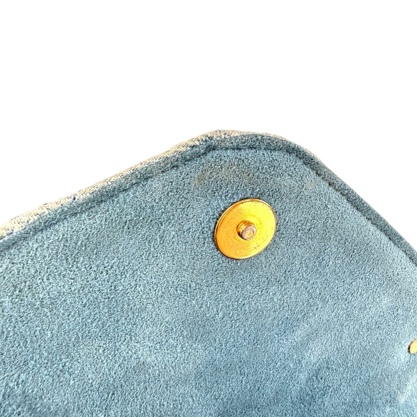 Louis Vuitton Embroidered Monogram Denim New Wave Chain Pochette